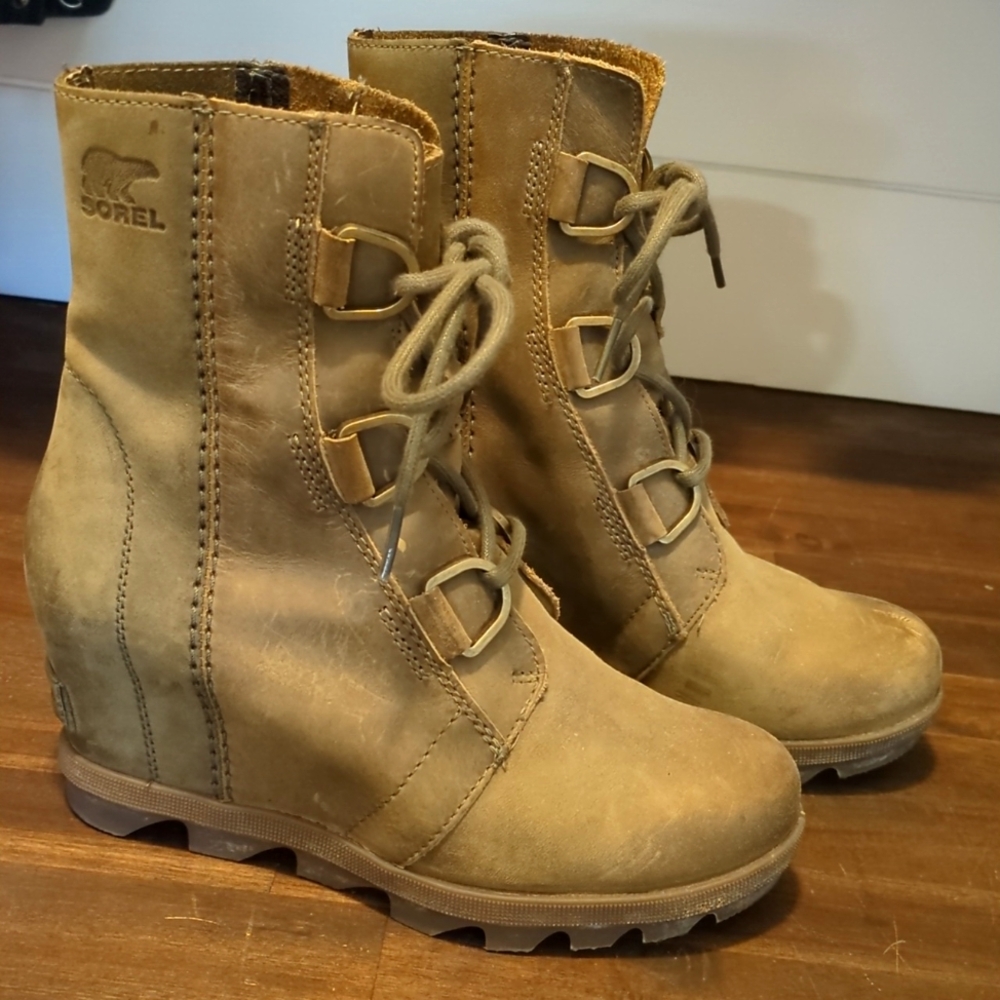 Sorel Joan of Artic Wedge II Boots, Olive Green